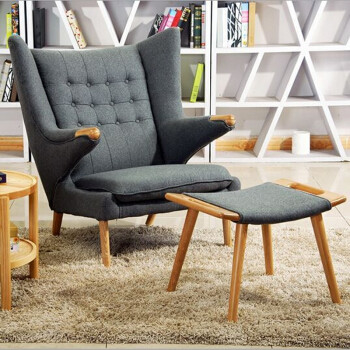 中国 ハンズウェグナーのパパくまのガラス繊維の腕の椅子の居間の使用高密度 サプライヤー