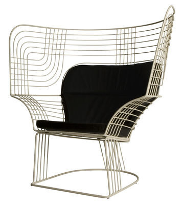 中国 トム ニスをかけられた鋼鉄ディクソンの設計の屋外のショールーム リンク安楽椅子の家具 サプライヤー