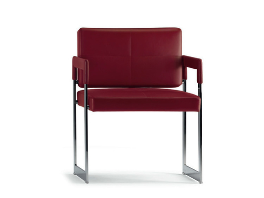 中国 Leather Modern Classic Office Pelleの夫人の椅子はとのXフレームを交差させます サプライヤー