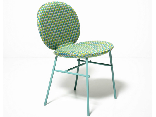 中国 高いあと振れ止めが付いている椅子を食事するケリーCの基本的なガラス繊維およびメタル・ベース サプライヤー