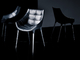 居間のためのレプリカの家具が付いているPUの革ガラス繊維の腕の椅子 サプライヤー
