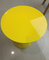 黄色いArcylicの円形の金属のコーヒー テーブル小さい屋内カスタマイズ可能なSGS サプライヤー