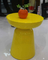 黄色いArcylicの円形の金属のコーヒー テーブル小さい屋内カスタマイズ可能なSGS サプライヤー