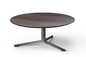 注文のサイズの大理石の上のテーブルの灰色は、円卓会議のモダンなデザインに金属をかぶせます サプライヤー