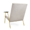 居間のIngmarのラウンジ チェア、シャンペンの金のフィートが付いている現代家具の椅子 サプライヤー