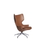 ブラウンDriadeルーは肘掛け椅子/旋回装置のDriadeの快適な肘掛け椅子を話します サプライヤー