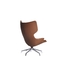 ブラウンDriadeルーは肘掛け椅子/旋回装置のDriadeの快適な肘掛け椅子を話します サプライヤー