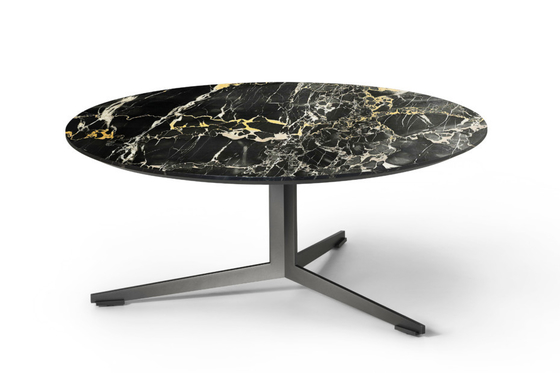 中国 注文のサイズの大理石の上のテーブルの灰色は、円卓会議のモダンなデザインに金属をかぶせます サプライヤー