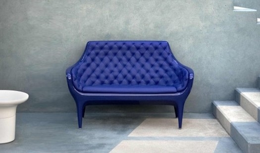 中国 レプリカのShowtime Poltronaの椅子のガラス繊維の腕の椅子の家具、青い白 サプライヤー