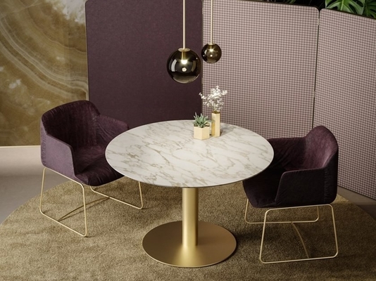 中国 ブロック2.0の大理石の円形の金属のコーヒー テーブルRMDESIGNSTUDIOデザイナーCustomziedのサイズ サプライヤー