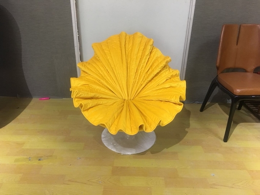 中国 容易なケネスCobonpueの花の椅子/美しいマスタードの黄色の肘掛け椅子 サプライヤー