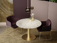円形の金属のコーヒー テーブル