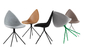 椅子のカリームRashidオタワの椅子のワックスの革を食事する椅子を食事するガラス繊維か生地 サプライヤー