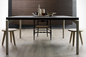 木製の上の長方形の現代食堂テーブルのステンレス鋼のヨーロッパの設計 サプライヤー